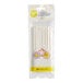 A package of Wilton white paper cookie sticks with flowers.