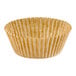 A close-up of a Wilton kraft unbleached paper cupcake wrapper.