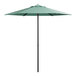 A green Lancaster Table & Seating umbrella on a white background.