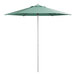 A green Lancaster Table & Seating umbrella with a white background.