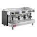 A stainless steel Estella Caffe teapresso/espresso machine with three coffee machines.