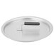 A Vollrath Wear-Ever aluminum pot/pan cover with a black handle.