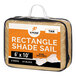 A bag of tan Xpose Safety rectangular shade sail.
