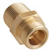 A brass threaded male fitting for a Cooking Performance Group convection oven.