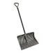 A Suncast snow shovel with a black D-grip handle.