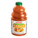 A close up of a bottle of Dr. Smoothie Organic Peach Fruit Smoothie Mix.