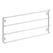 A metal rack guide with four metal rods.