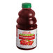 A close up of a bottle of Dr. Smoothie Organic Raspberry Fruit Smoothie Mix.