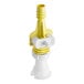 A white and yellow Seko Flex Gap Assembly for a chemical dispensing pump.