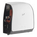 A white and black Scott Slimroll wall mount paper towel dispenser.