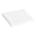 A folded white cloth on a white background.