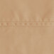 A close-up of a sandalwood Oxford cloth table cover with hemmed stitching.