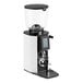 A white Anfim Luna on-demand espresso grinder with black accents.