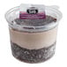 A plastic container with 8 Our Specialty Treat Shop Chocolate Tres Leches Cake cups inside.