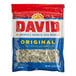 A white bag of David Roasted Salted Whole Sunflower Seeds.