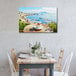 Elephant Stock coffee at Naples canvas wall art of a table with a cup of coffee on it.