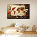 Elephant Stock 51" x 34" World Spices Canvas Wall Art on a wall above a kitchen counter with spices.