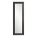 A long rectangular BrandtWorks mirror with a scratched black finish.