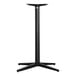 A black zinc-plated powder-coated steel NOROCK bar height table base.