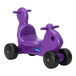 A purple and black CarePlay Squirrel ride-on toy with black wheels.