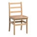 A set of 2 wood Foundations Little Scholars kid's chairs with ladder backs.