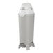 A grey cylinder with a lid.