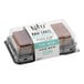 A rectangular brown Nats Rawline plant-based vegan tiramisu cake duo pack in plastic wrap with a label.