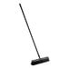 A Lavex polypropylene push broom with a long black handle.