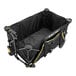 A black and yellow Gorilla Collapsible Folding Outdoor Utility Wagon with wheels.