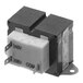 A white rectangular Moffat transformer with black and white terminals.