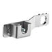 A metal bracket with a bolt and a screw.