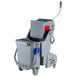 An Unger grey mop bucket with wheels.