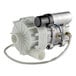 A white Hobart rinse pump and motor with a hose attached.