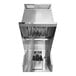 A stainless steel Halifax countertop ventless hood system.