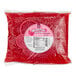 A plastic bag of red fruit with Bossen Pure10 Dragon Fruit Bursting Boba label.