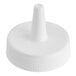 A white plastic cone lid with a pointy top.