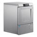 A stainless steel Hobart LXNH-1 high temperature undercounter dishwasher.