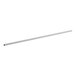 A long metal bar on a white background.