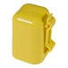 A yellow Zareba container with a white lid and handle.