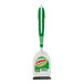 A white and green Libman BBQ brush with brass fibers and a steel scraper.