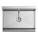 A stainless steel Regency hand sink with a knee-operated faucet and drain.