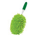 A green and white Libman microfiber duster with a green handle.