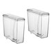 A clear plastic container with a clear lid.