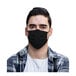 A person wearing a black Cordova general purpose face mask.
