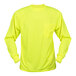 A lime Cordova long sleeve safety shirt with a pocket.
