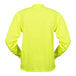 A Cordova Hi-Vis lime yellow long sleeve shirt with mesh.