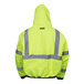 A Cordova hi-vis yellow jacket with grey reflective stripes.