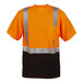 An orange and black Cordova safety shirt with reflective stripes.