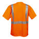 A Cordova hi-vis orange safety shirt with reflective stripes.