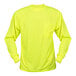 A Cordova Hi-Vis lime long sleeve shirt with a pocket.